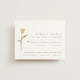 "Perennial" - RSVP Cards in Cotton by Amy Kross - Front