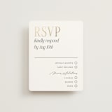 "Magazine" - RSVP Cards in Lace by Kaydi Bishop - Front