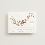 "Sweeping Vine" - RSVP Cards in Dusty Rose by Itsy Belle Studio - Front