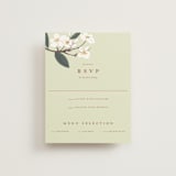 "Royal Wedding" - RSVP Cards in Pista by Teju Reval - Front