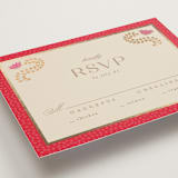 "Indian garden" - RSVP Cards in Sindoor by Creo Study - Detail