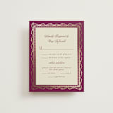 "Amber Palace" - RSVP Cards in Garnet by Chris Griffith - Front