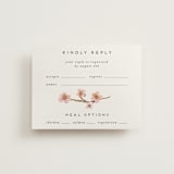 "Love Blossom" - RSVP Cards in Blush by Petra Kern - Front