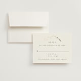 "Vine Wrap" - RSVP Cards in Cotton by Amy Kross - RSVP with Envelope