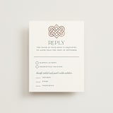 "Celtic Love Knot" - RSVP Cards in Clover by Kerry Doyle - Front