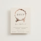 "Locket" - RSVP Cards in Pearl by Erin L. Wilson - Front