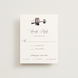 "Brooklyn Bridge" - RSVP Cards in Chiffon by Cass Loh - Front