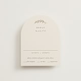 "To Hold" - RSVP Cards in Ivory by Carolyn Nicks - Front