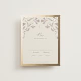 "Deco Nouveau" - RSVP Cards in Vanilla by Lori Wemple - Front