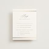 "Classic Elegance" - RSVP Cards in Pearl by Nicole Walsh - Front