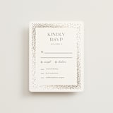 "Flicker" - RSVP Cards in Sparkle by Pixel and Hank - Front