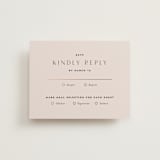 "Deco Band" - RSVP Cards in Blush by Kindred Fields - Front