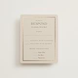 "Timeless Charm" - RSVP Cards in Charcoal by Lucrecia Caporale - Front