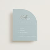 "Delicacy" - RSVP Cards in Dusty Blue by Angela Thompson - Front