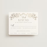 "Rococo" - RSVP Cards in Pearl by Jenna Holcomb - Front