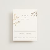 "Swoon" - RSVP Cards in Cotton by Carolyn Nicks - Front