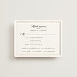 "Eloquence" - RSVP Cards in Snow by Kimberly FitzSimons - Front