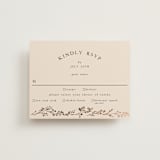 "Monogrammed Floral" - RSVP Cards in Harvest by Susan Moyal - Front