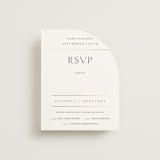 "Sophisticate" - RSVP Cards in Silk by Kelly Schmidt - Front