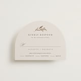 "Natural Monogram" - RSVP Cards in Porcelain by Jennifer Postorino - Front
