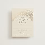 "Heirloom Branches" - RSVP Cards in Midnight by GeekInk Design - Front