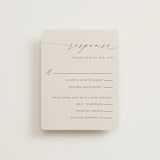 "gathering" - RSVP Cards in Smoke by Olivia Raufman - Front
