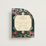 "Gilded Tapestry" - RSVP Cards in Midnight Garden by Simona Camp - Front