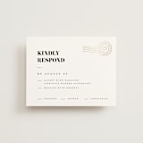 "Golden Stamp" - RSVP Cards in Snow by FRANI - Front