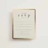 "Surround" - RSVP Cards in Sand by Nicole Walsh - Front