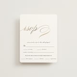 "Love" - RSVP Cards in Cloud by Shannon Chen of Four Wet Feet Studio - Front