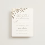 "Romantic Wreath" - RSVP Cards in Chantilly by Wildfield Paper Co - Front