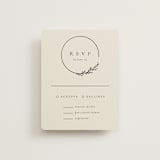 "Branched" - RSVP Cards in Almond by Brianne Larsen - Front