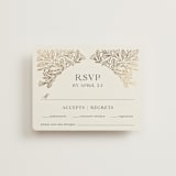 "Baroque" - RSVP Cards in Cream by Jen Owens - Front