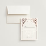 "Gilded nouveau frame" - RSVP Cards in Onyx by Ana de Sousa - RSVP with Envelope