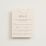 "Modernist Monogram" - RSVP Cards in Latte by Christie Garcia - Front
