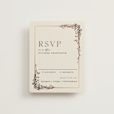 "Trailing Vines" - RSVP Cards in Almond by Erin L. Wilson - Front