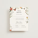 "Fleur" - RSVP Cards in Verona Sunset by Sarah Knight - Front