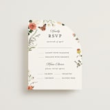 "Fleur" - RSVP Cards in Verona Sunset by Sarah Knight - Front