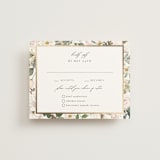 "Country Garden" - RSVP Cards in Verdant by Susan Moyal - Front