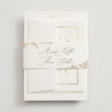 "Reflection" - RSVP Cards in Porcelain by Leah Bisch - Assembled with Belly Band