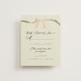 "All Tied Up" - RSVP Cards in Champagne by Chris Griffith - Front