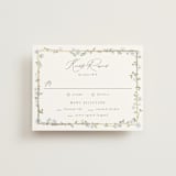 "Portico" - RSVP Cards in Blue Bell by Everett Paper Goods - Front