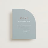 "Gilded Edge" - RSVP Cards in Provincial by Angela Thompson - Front