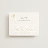 "The Romantic" - RSVP Cards in Buttercream by Kristie Kern - Front