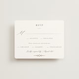 "Regent" - RSVP Cards in Opal by Robert and Stella - Front
