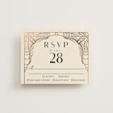 "Geometric Deco" - RSVP Cards in Midnight by GeekInk Design - Front