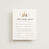"Gilded Forest" - RSVP Cards in Snow by Stacy Maalouf - Front