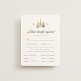 "Gilded Forest" - RSVP Cards in Snow by Stacy Maalouf - Front