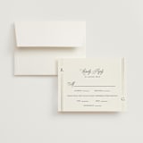 "Elencourt" - RSVP Cards in Quartz by Jelena Vuletic - RSVP with Envelope