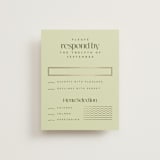 "News!" - RSVP Cards in Kiwi by Claudia Orengo - Front